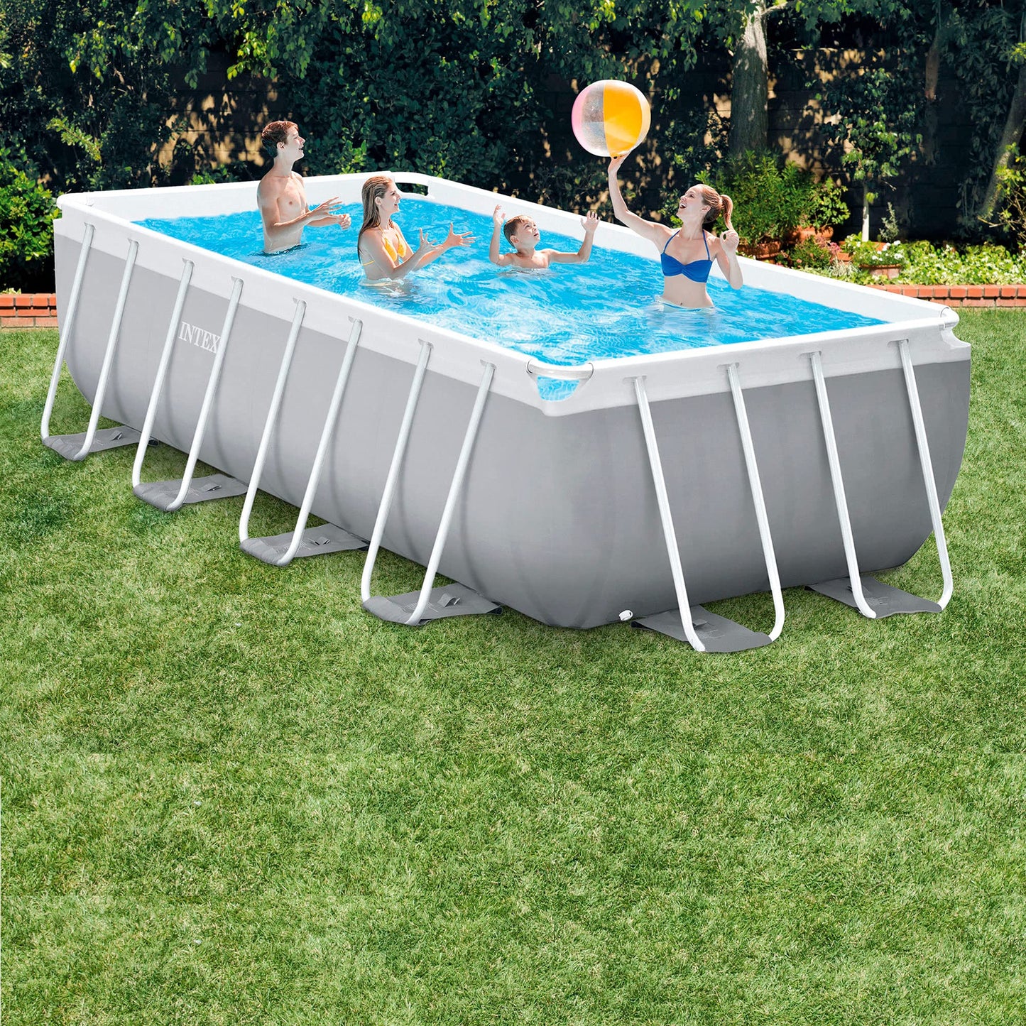 16Ft X 8Ft X 42In Prism Frame Rectangular Pool Set